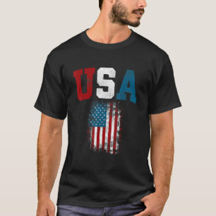 USA Flag American Flag United States of America 4t T-Shirt