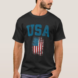USA Flag American Flag United States of America 4t T-Shirt