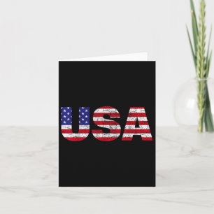 Usa Flag American Flag Us National Patriotic Usa 4 Card