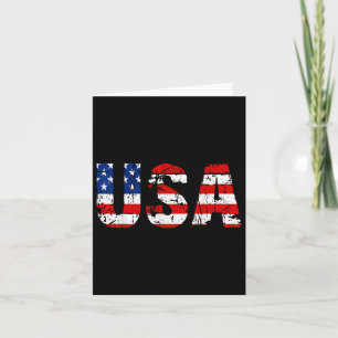 Usa Flag American Flag Us National Patriotic Usa 4 Card