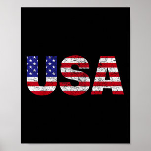 Usa Flag American Flag Us National Patriotic Usa 4 Poster