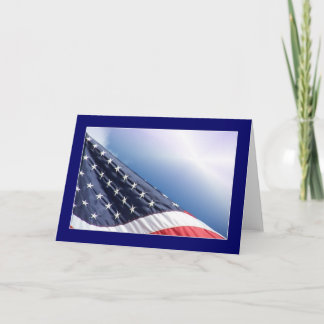 USA Flag - American Patriotic Greeting Card