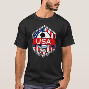 USA Flag American Patriotic Soccer Fan Player Foot T-Shirt