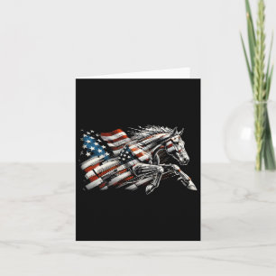 Usa Flag American Quarter Lover  Card