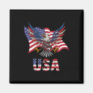 Usa Flag American United States Of America 4th Of Magnet