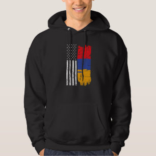 USA Flag Armenia Post Soviet States America Hoodie