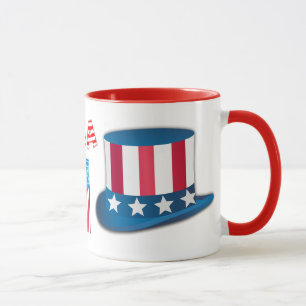 USA Flag Art Colourful Game Team Sport Celebrate Mug