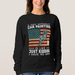 USA Flag auto body painter car painter accessories Sweatshirt