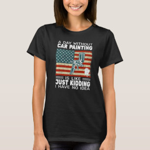 USA Flag auto body painter car painter accessories T-Shirt