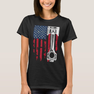 USA Flag Auto Repairman Car Mechanic Wrench Worksh T-Shirt
