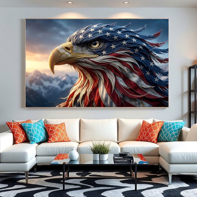 USA Flag Bald Eagle Design Poster (Creator Uploaded)