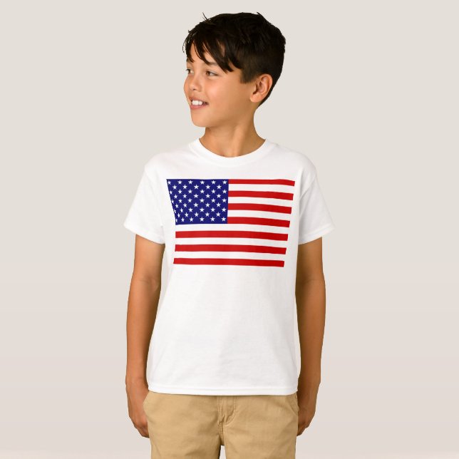 USA Flag bccnt T-Shirt (Front Full)