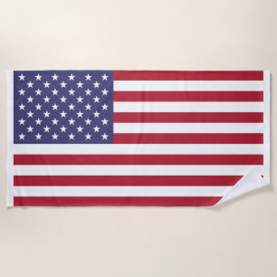 USA Flag Beach Towel
