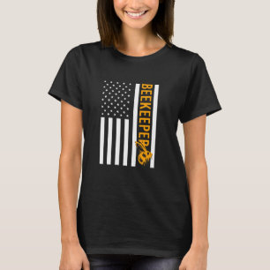 Usa Flag Beekeeper T-Shirt