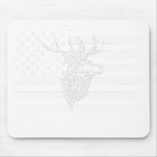 USA Flag Best Buckin' dad Ever Deer Hunting Father Mouse Pad