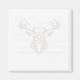 USA Flag Best Buckin' godfather Ever Deer Hunting Magnet