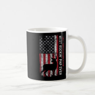 Usa Flag Best Buckin' Pap Ever Deer Hunting Father Coffee Mug