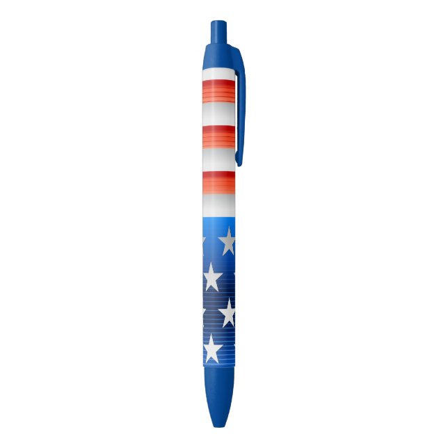 USA flag Blue Ink Pen (Bottom (Vertical))