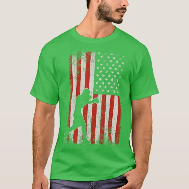 USA Flag Boxing T-Shirt (Front)