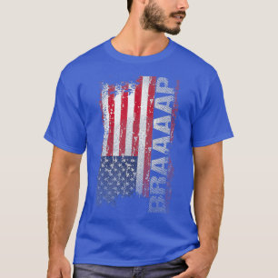 USA Flag Braap Motocross T-Shirt