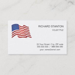 USA flag Business Card