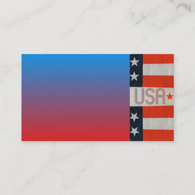 USA Flag Business Card (Front)