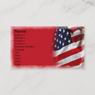 USA Flag Business Card