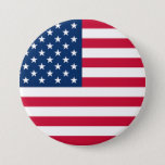 USA Flag Button American Flag Patriotic Gift<br><div class="desc">USA Flag Buttons - United States of America - Flag - Patriotic - independence day - July 4th - Customisable - Choose / Add Your Unique Text / Colour / Image - Make Your Special Button Gift - Resize and move or remove and add elements / image with customisation tool....</div>