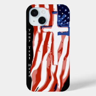 USA Flag (C) iPhone 15 Case