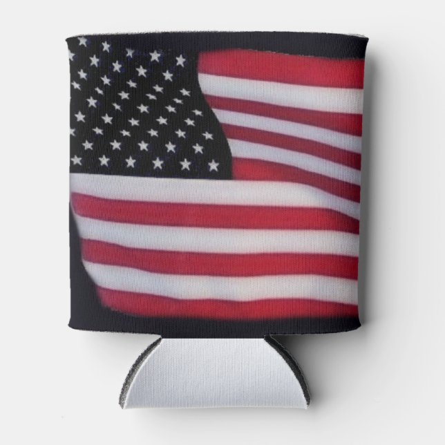 USA flag Can Cooler (Front)
