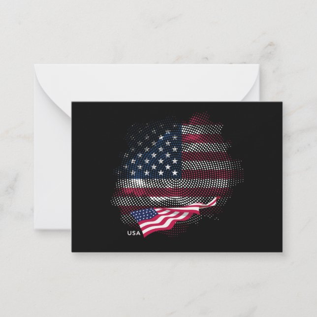 USA flag Card (Front)
