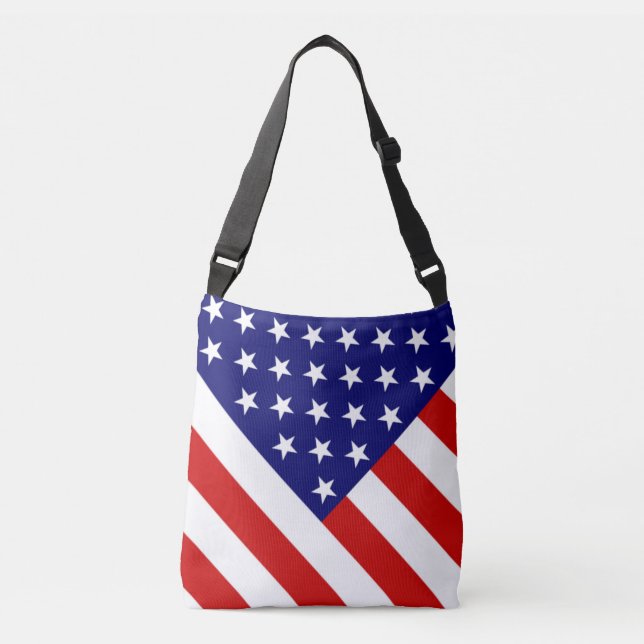 USA Flag cbbcnt Crossbody Bag (Front)