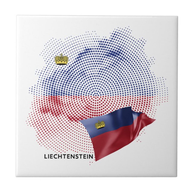 USA flag Ceramic Tile (Front)