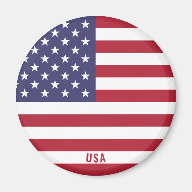 USA Flag Charming Patriotic Magnet (Front)