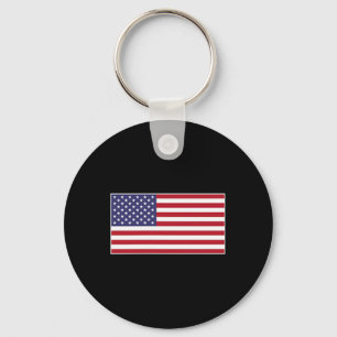 Usa Flag Chest Patch Star Spangled Banner American Key Ring