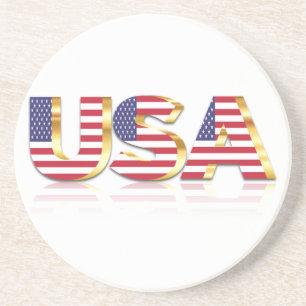 USA Flag Coaster United States of America