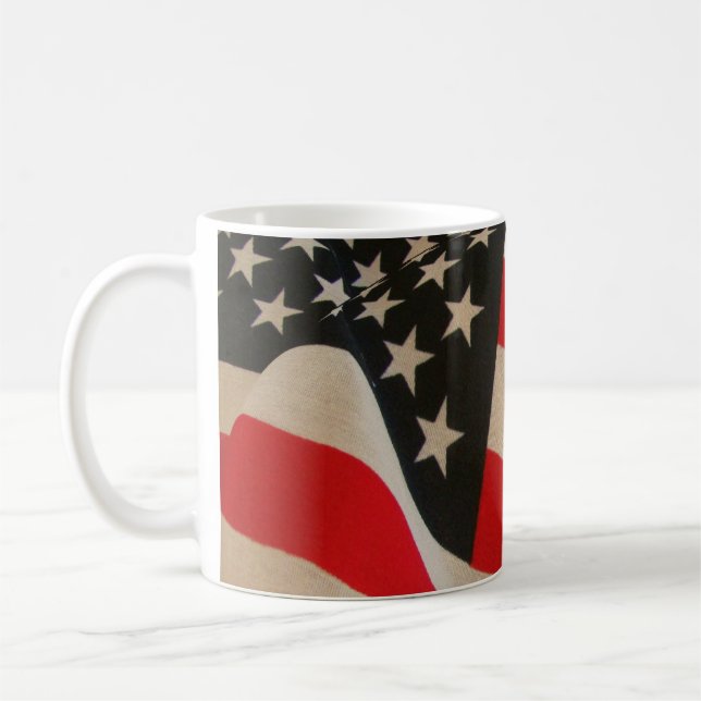 USA Flag Coffee Mug (Left)