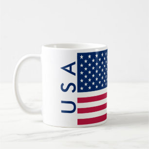 USA FLAG COFFEE MUG