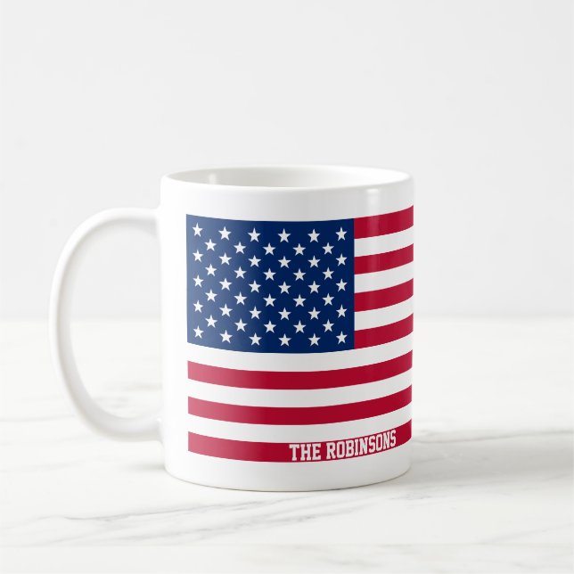 USA flag Coffee Mug (Left)