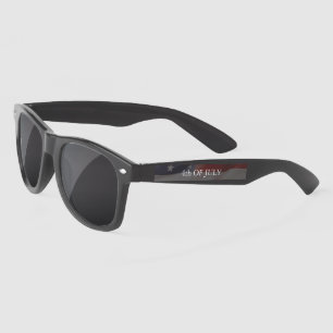 USA Flag Colours Custom 4th of July Sunglasses