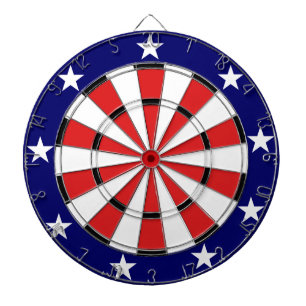 USA Flag colours Dartboard