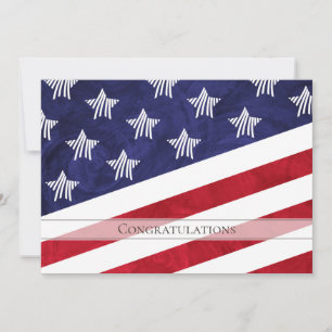 USA flag congratulations on becoming US citizen Card