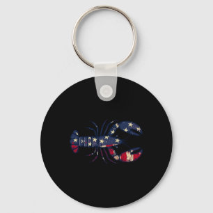 Usa Flag Crawfish Season 4th Of July Crawfish Boil Key Ring
