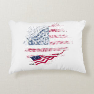 USA flag Decorative Cushion