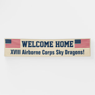USA Flag Desert Welcome Home Custom Banner