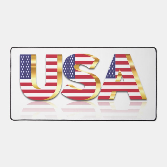 USA Flag Desk Mat (Front)