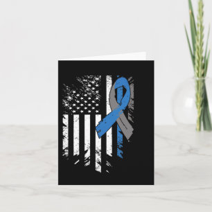 USA Flag Diabetes Type 1 Awareness Family Support Card