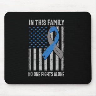 Usa Flag Diabetes Type 1 Awareness Family Support Mouse Pad
