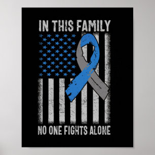 Usa Flag Diabetes Type 1 Awareness Family Support Poster