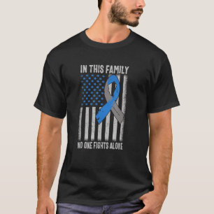 Usa Flag Diabetes Type 1 Awareness Family Support T-Shirt